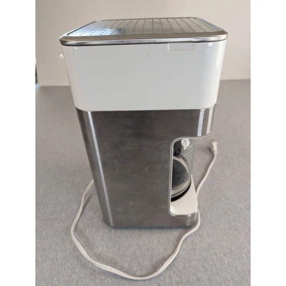 Braun BrewSense 12-Cup Programmable Drip Coffee Maker w/ Glass Carafe White